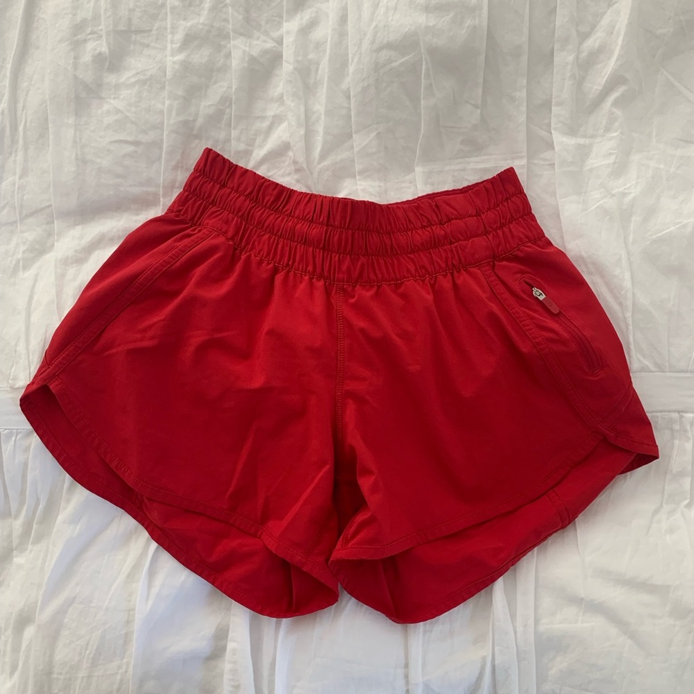 Red Lululemon Shorts
